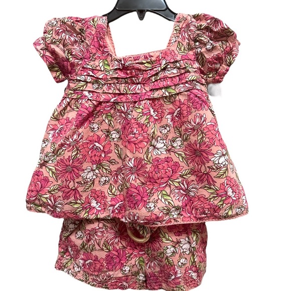 Tommy Bahama Other - Tommy Bahama Little Girls 24M Floral Tropical Short Set Outfit Beach Summer